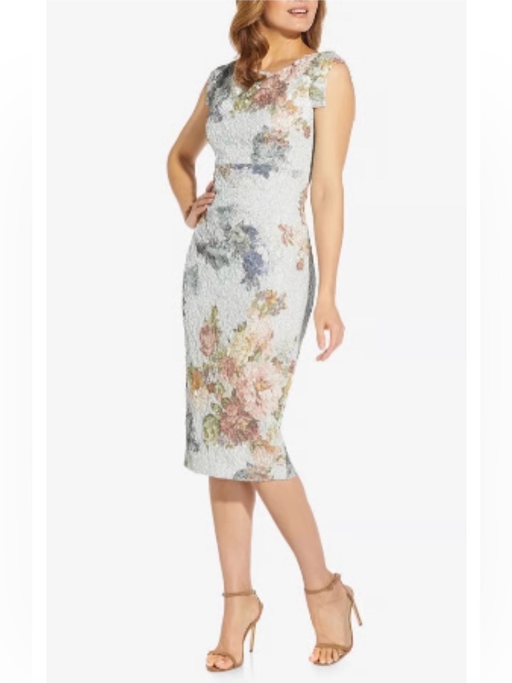 Adrianna Papell* Matelasse Cocktail Dress